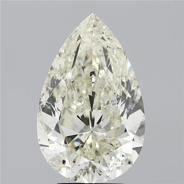 5.01ct K SI2 Rare Carat Ideal Cut Pear Diamond