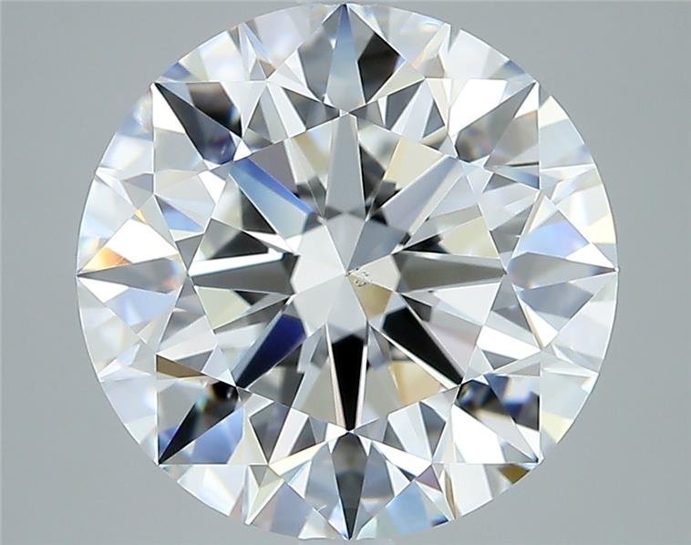 5.50ct F VS2 Rare Carat Ideal Cut Round Diamond