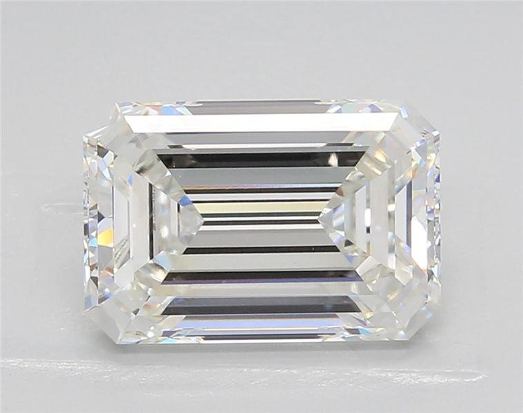 4.14ct G VVS2 Rare Carat Ideal Cut Emerald Lab Grown Diamond