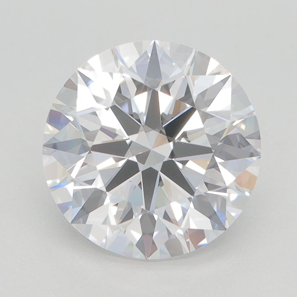 3.26ct D VVS2 Rare Carat Ideal Cut Round Lab Grown Diamond