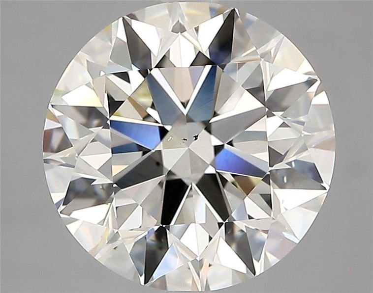 3.84ct K SI1 Rare Carat Ideal Cut Round Diamond