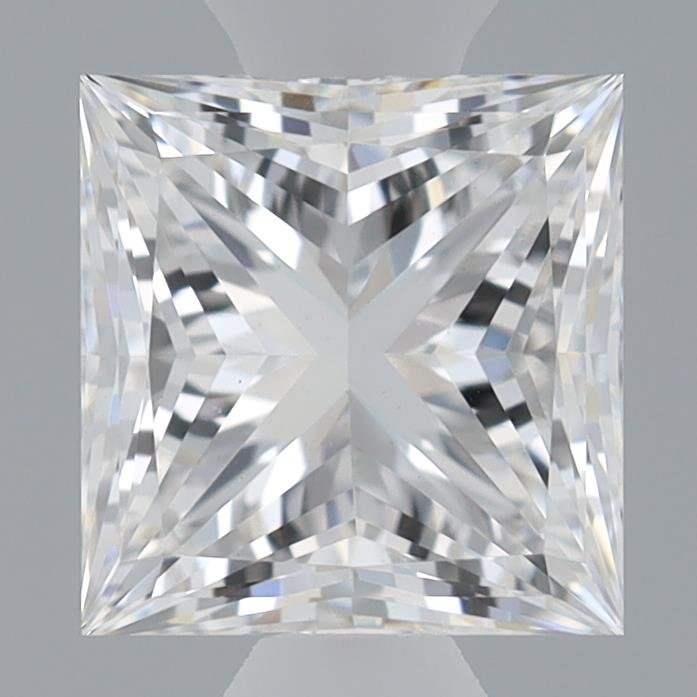 0.85ct E VVS2 Very Good Cut Princess Lab Grown Diamond