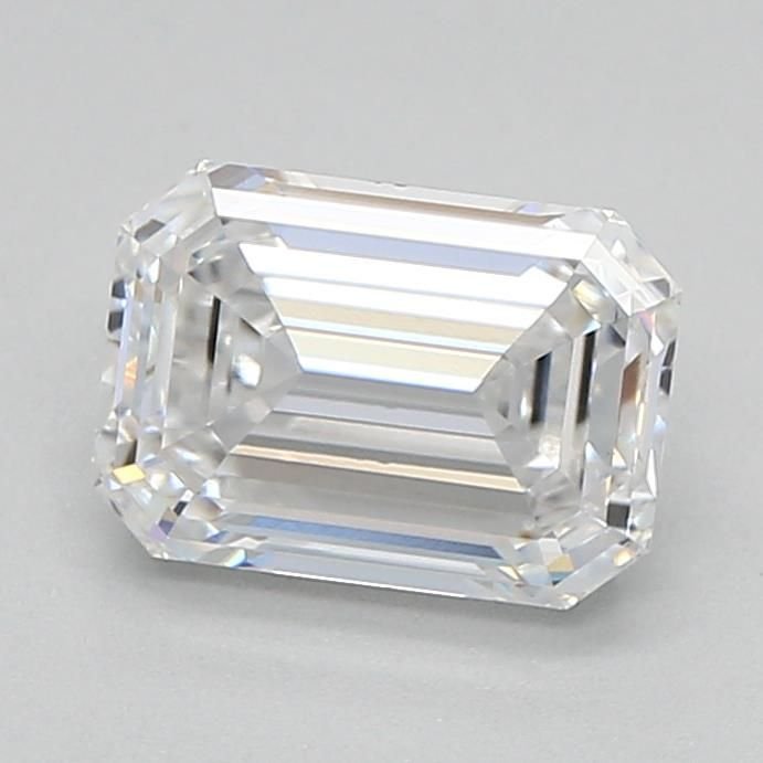 0.97ct D VVS2 Rare Carat Ideal Cut Emerald Lab Grown Diamond