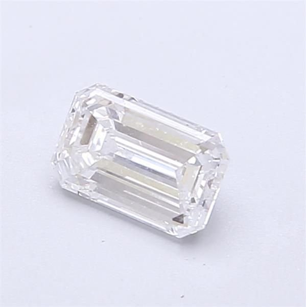 0.66ct D VVS2 Very Good Cut Emerald Lab Grown Diamond