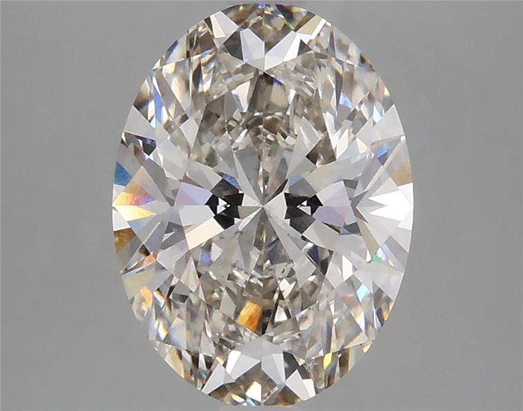 2.84ct H VS2 Rare Carat Ideal Cut Oval Lab Grown Diamond