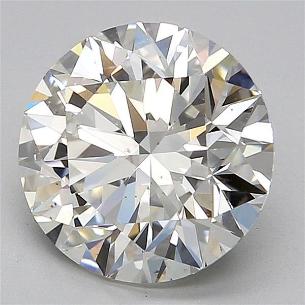 3.01ct J SI1 Rare Carat Ideal Cut Round Diamond