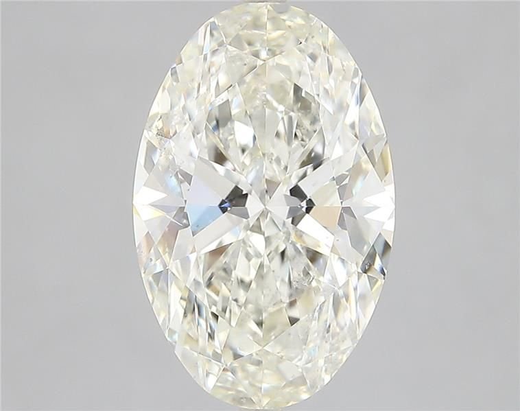 5.02ct K SI2 Rare Carat Ideal Cut Oval Diamond
