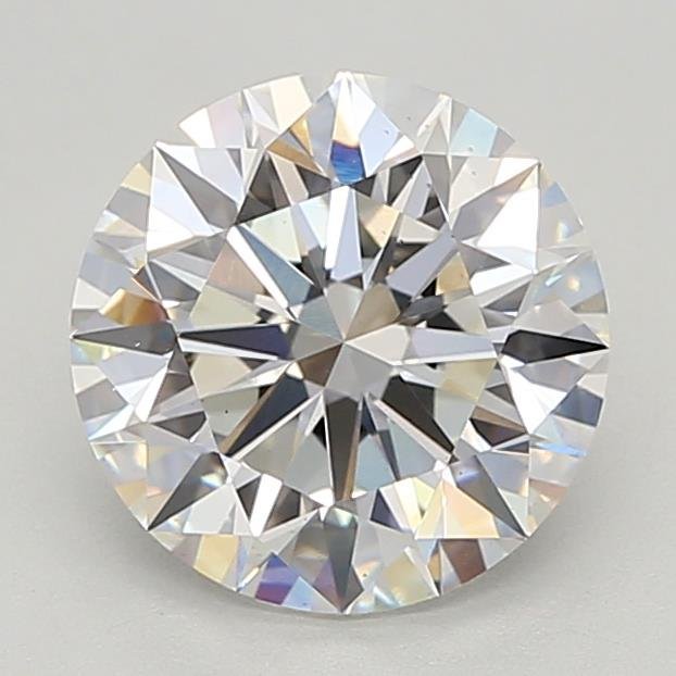 3.04ct F VS1 Rare Carat Ideal Cut Round Lab Grown Diamond