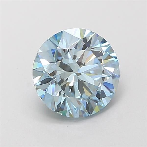 1.66 Ct. Fancy Blue Round Lab Diamond