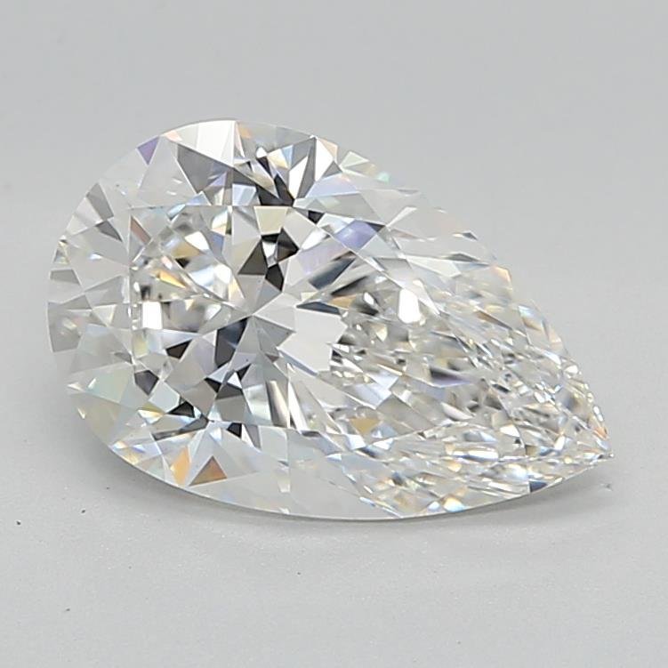 2.79ct F VS1 Rare Carat Ideal Cut Pear Lab Grown Diamond