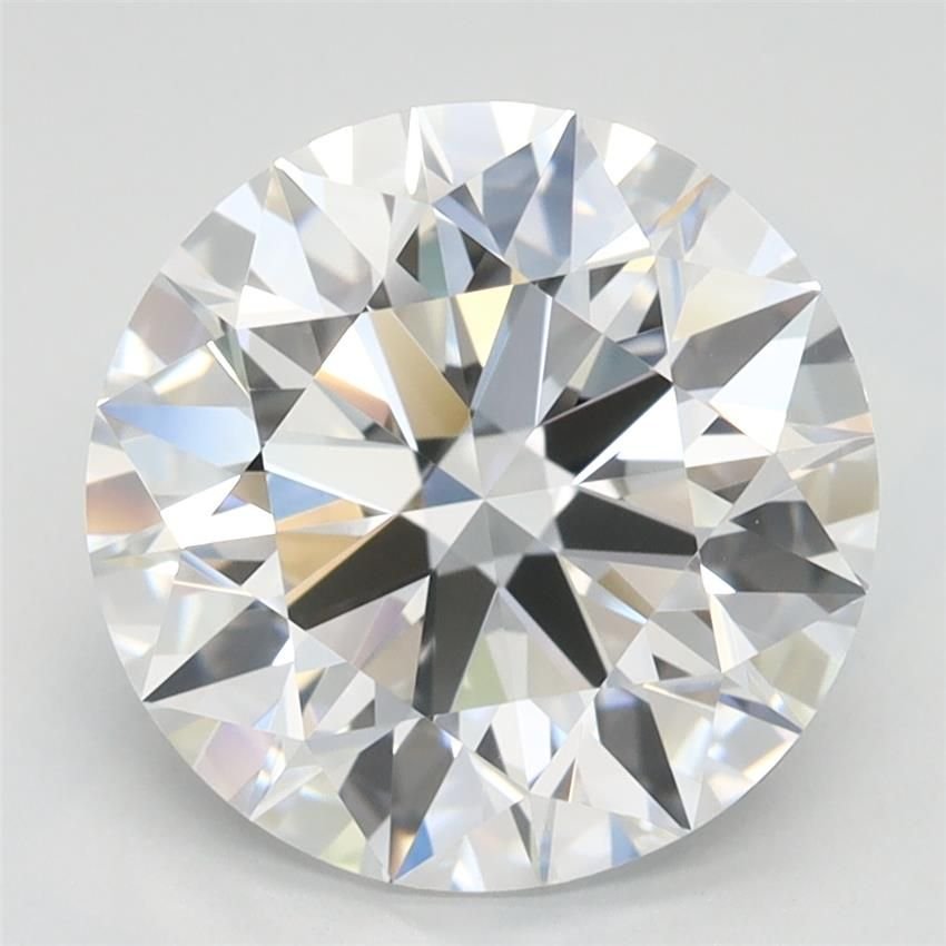 3.21ct D IF Rare Carat Ideal Cut Round Lab Grown Diamond