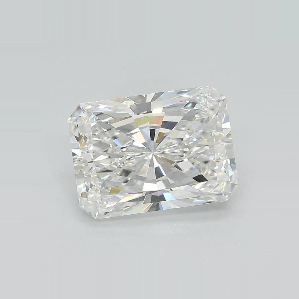 3.79ct F VVS2 Rare Carat Ideal Cut Radiant Lab Grown Diamond