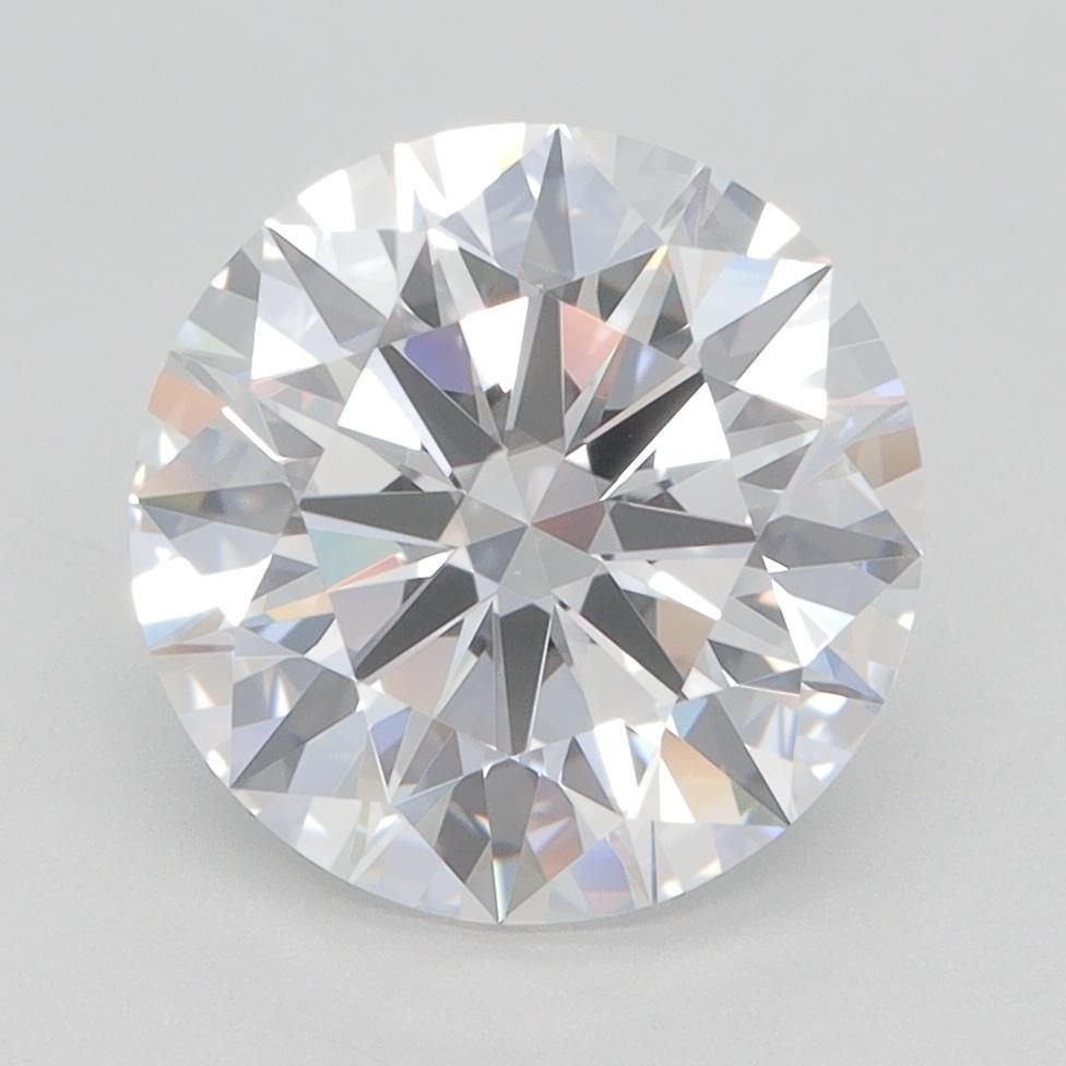 3.34ct D VVS2 Rare Carat Ideal Cut Round Lab Grown Diamond