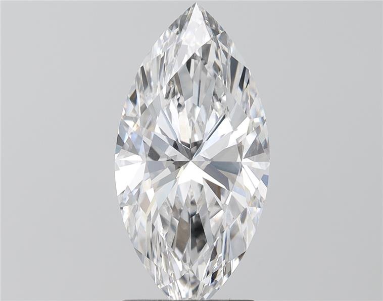 3.02ct E VVS2 Rare Carat Ideal Cut Marquise Lab Grown Diamond