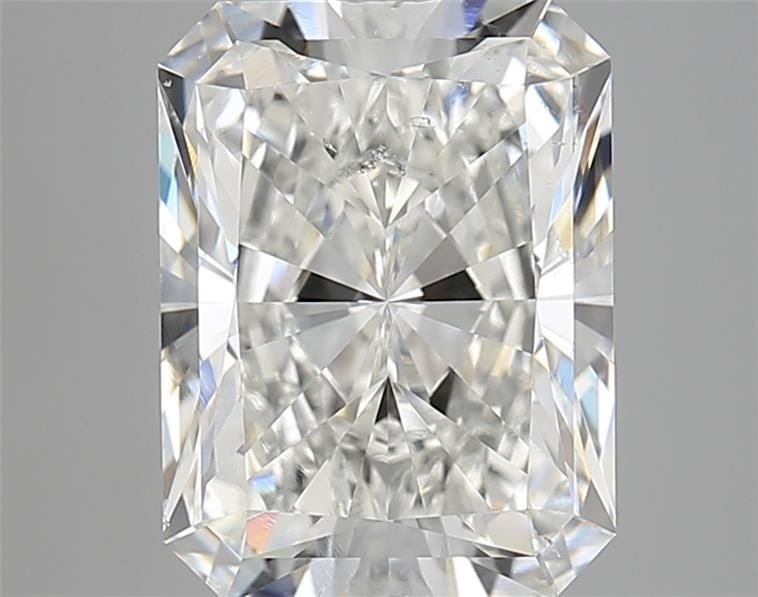 3.53ct I SI2 Rare Carat Ideal Cut Radiant Diamond