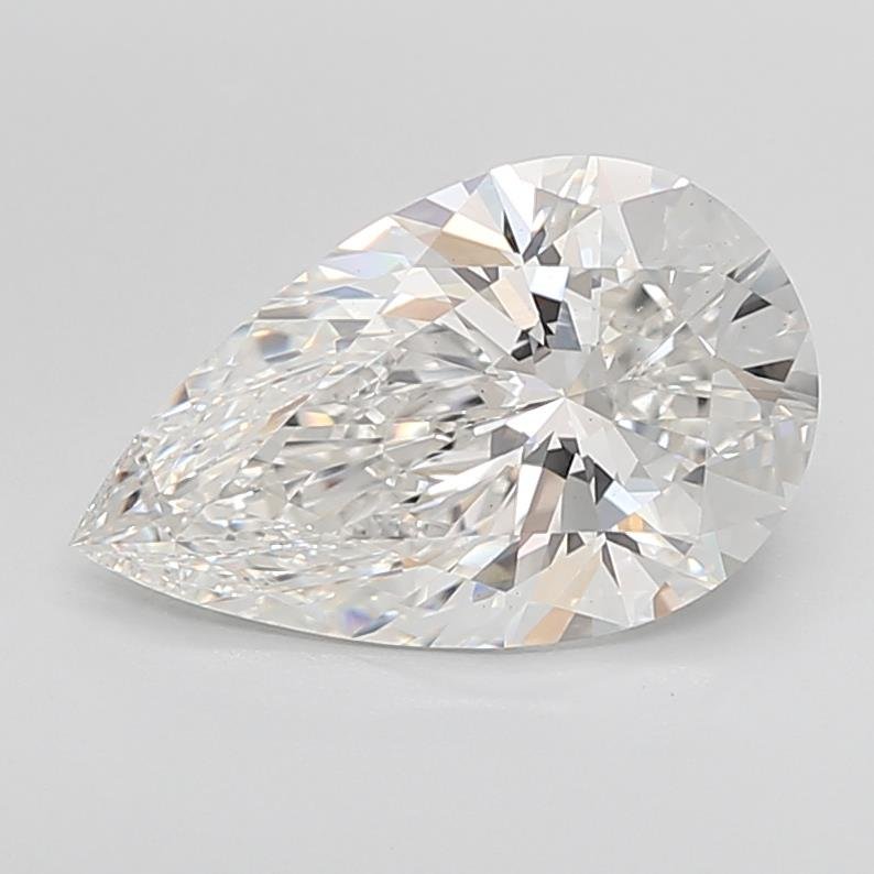 5.10ct F VS1 Rare Carat Ideal Cut Pear Lab Grown Diamond
