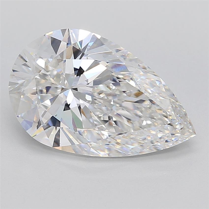 6.02ct E VS1 Rare Carat Ideal Cut Pear Lab Grown Diamond