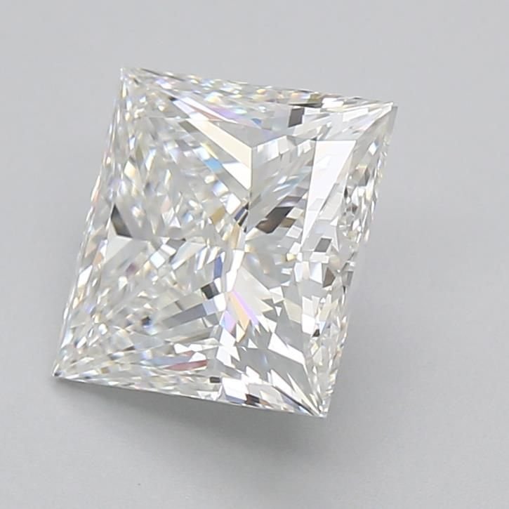 3.06ct F VVS2 Rare Carat Ideal Cut Princess Lab Grown Diamond