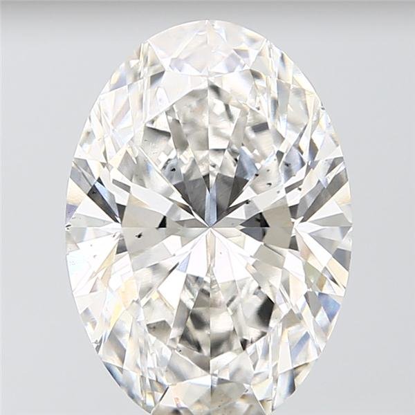 5.09ct H VS2 Rare Carat Ideal Cut Oval Lab Grown Diamond