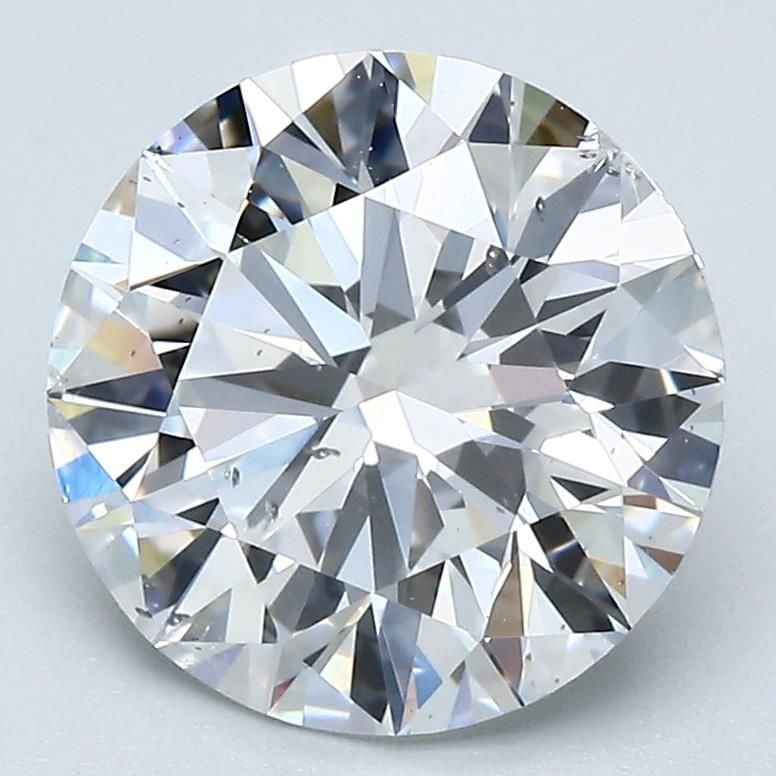 3.34ct E SI2 Rare Carat Ideal Cut Round Diamond