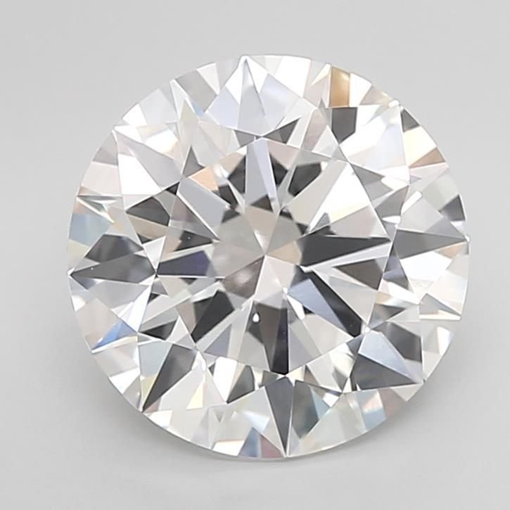 5.05ct F VVS2 Rare Carat Ideal Cut Round Lab Grown Diamond