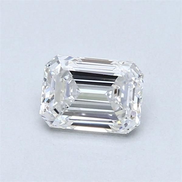 0.54ct E VVS2 Rare Carat Ideal Cut Emerald Diamond