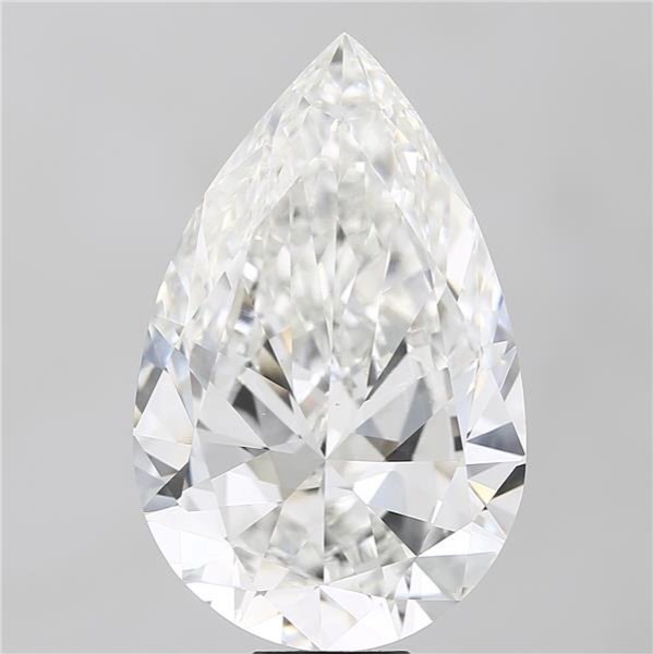 15.00ct F VVS2 Very Good Cut Pear Lab Grown Diamond