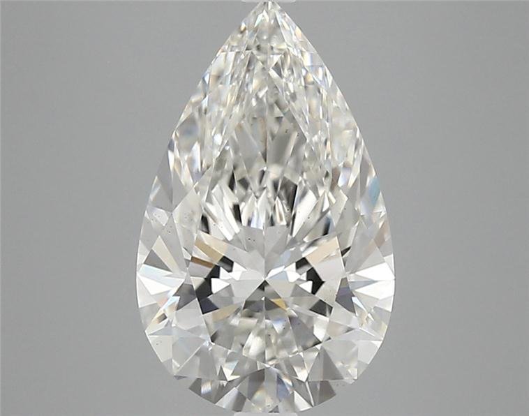 3.04ct H VS2 Rare Carat Ideal Cut Pear Lab Grown Diamond