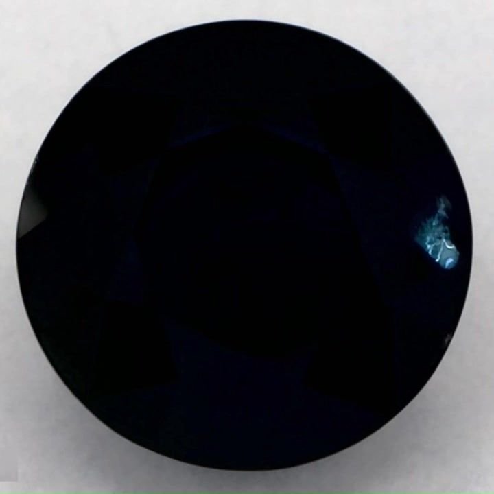 3.54 Carat Blue Round Sapphire