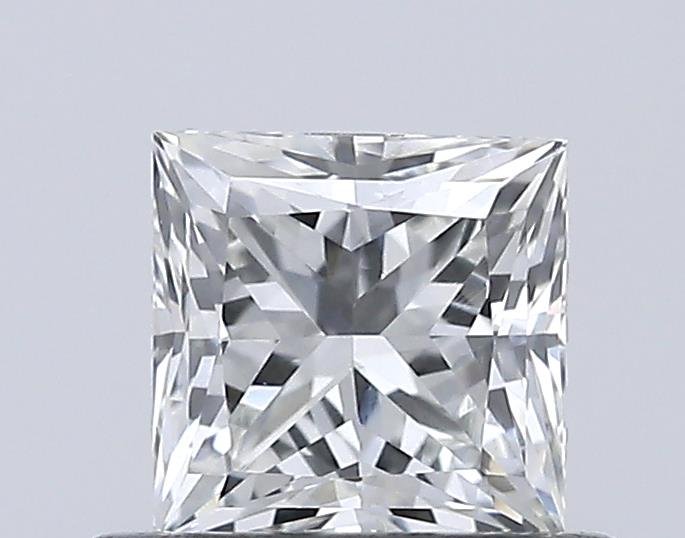 0.53ct E VVS2 Rare Carat Ideal Cut Princess Lab Grown Diamond