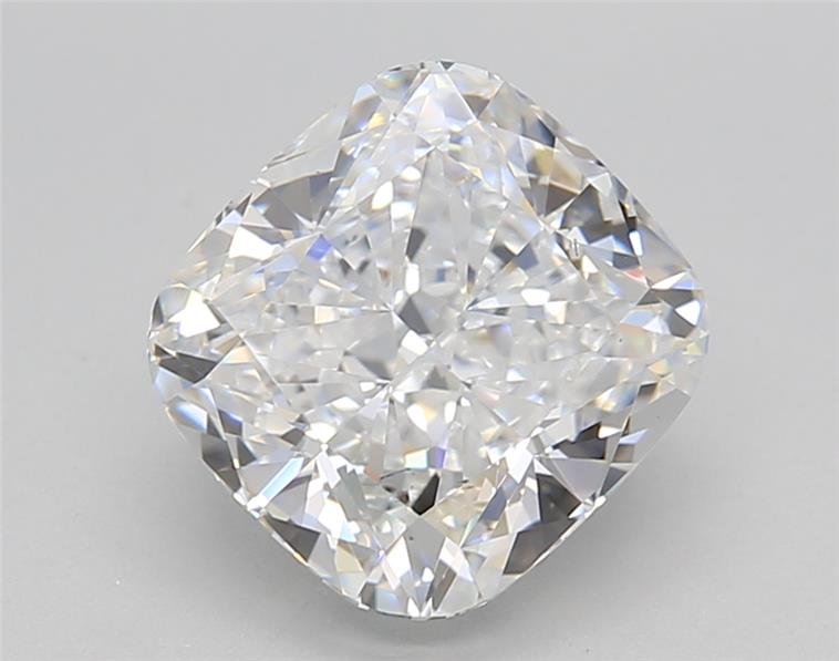 3.05ct D VS2 Rare Carat Ideal Cut Cushion Lab Grown Diamond