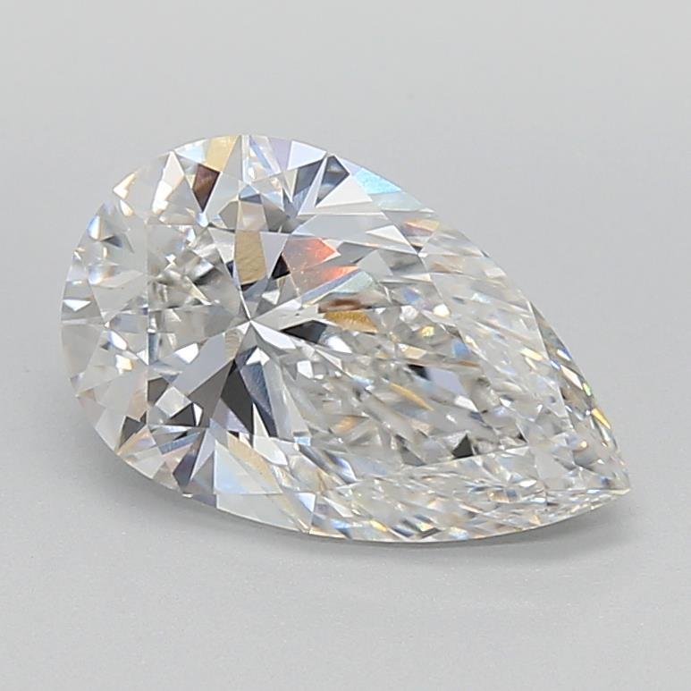 2.89ct F VS1 Rare Carat Ideal Cut Pear Lab Grown Diamond