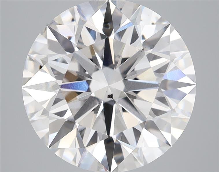 5.06ct F SI1 Rare Carat Ideal Cut Round Lab Grown Diamond