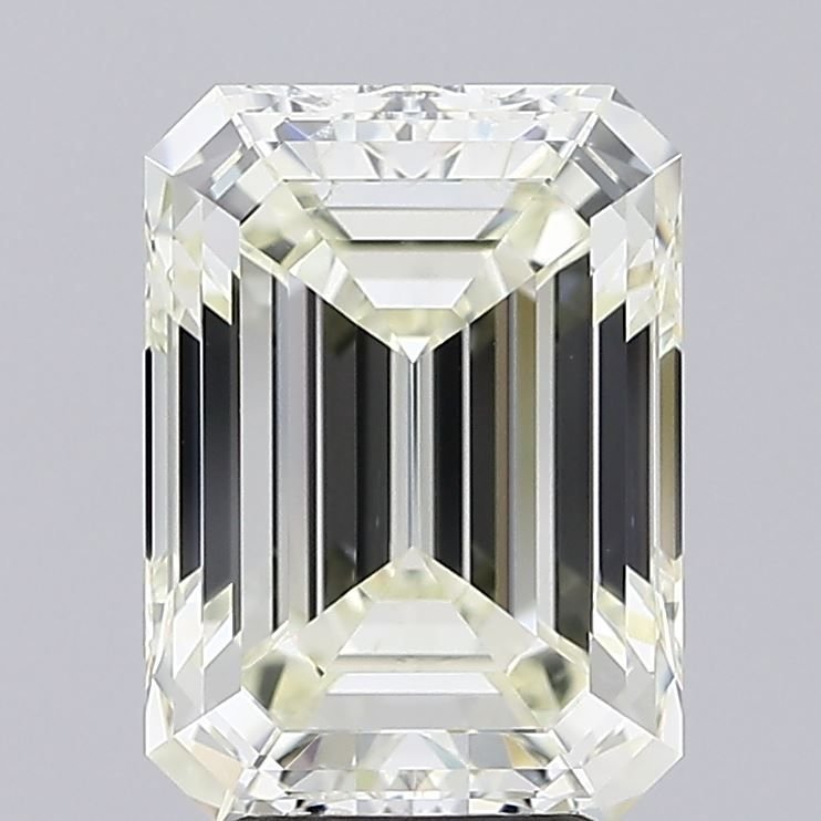5.01ct K SI1 Rare Carat Ideal Cut Emerald Diamond