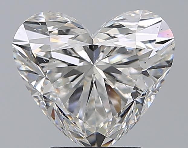 2.62ct F SI1 Rare Carat Ideal Cut Heart Diamond