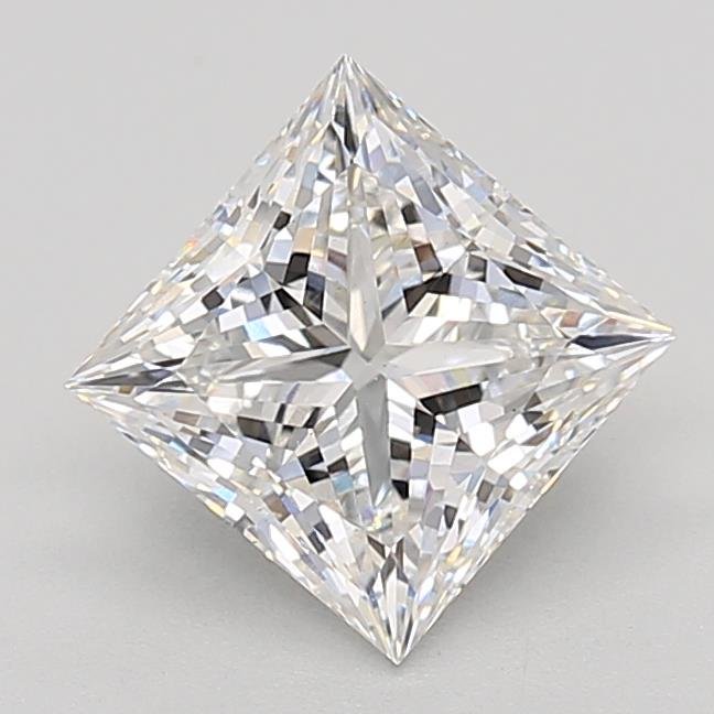 2.06ct E VS1 Rare Carat Ideal Cut Princess Lab Grown Diamond