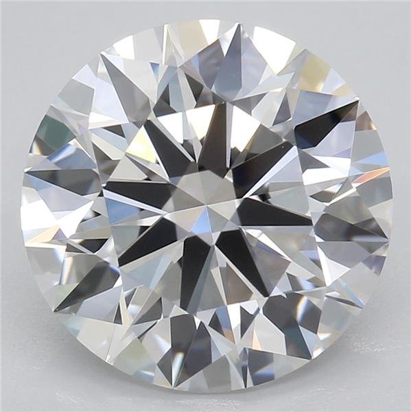 3.04ct E VVS2 Rare Carat Ideal Cut Round Lab Grown Diamond