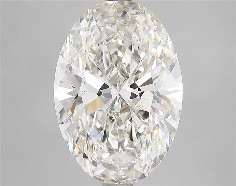 5.16ct H VS2 Rare Carat Ideal Cut Oval Lab Grown Diamond