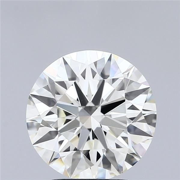 3.03ct J VVS2 Rare Carat Ideal Cut Round Diamond