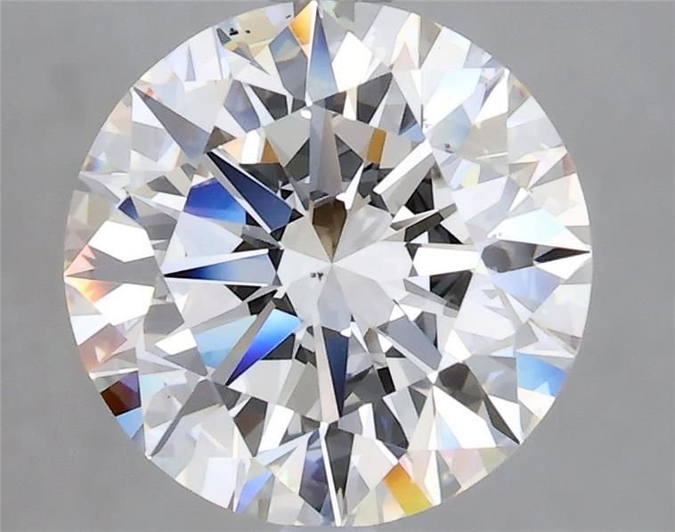 2.51ct F VS2 Rare Carat Ideal Cut Round Diamond