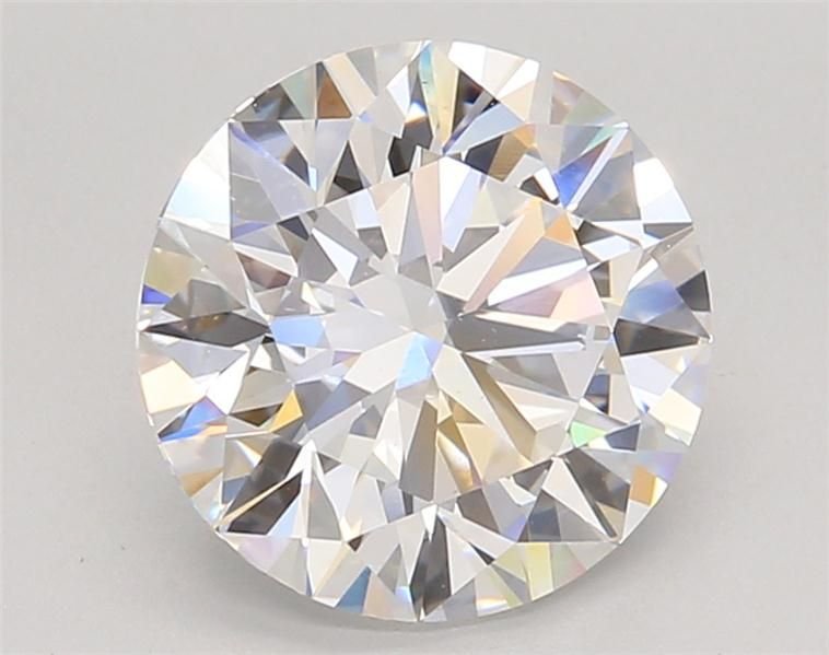 3.06ct D VVS2 Rare Carat Ideal Cut Round Lab Grown Diamond