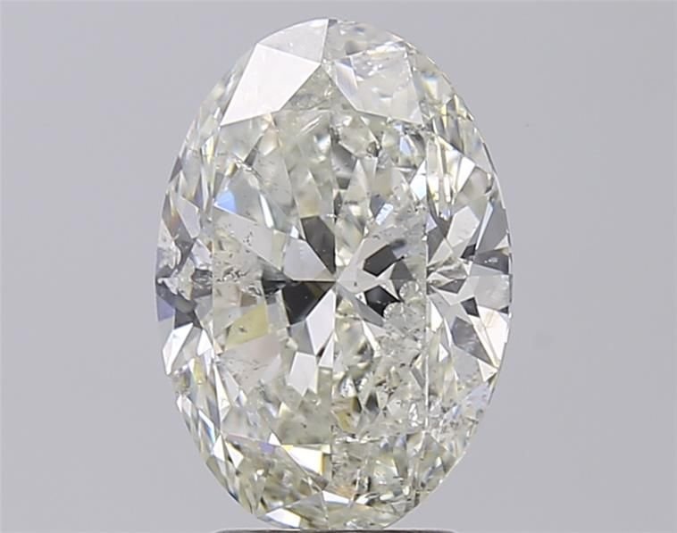 3.01ct I SI2 Rare Carat Ideal Cut Oval Diamond