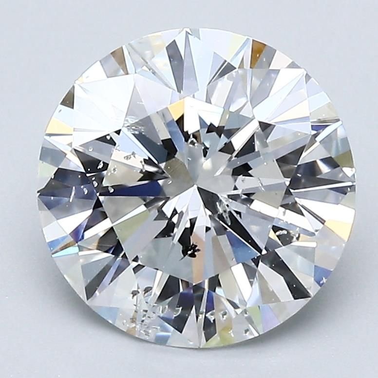 2.97ct D SI2 Very Good Cut Round Diamond