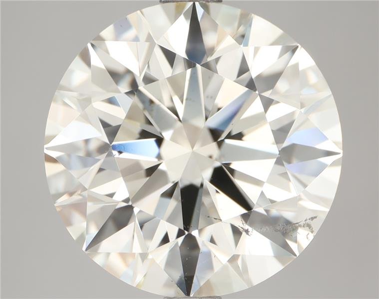 4.02ct K SI1 Rare Carat Ideal Cut Round Diamond