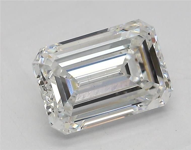 3.07ct E VS2 Rare Carat Ideal Cut Emerald Lab Grown Diamond
