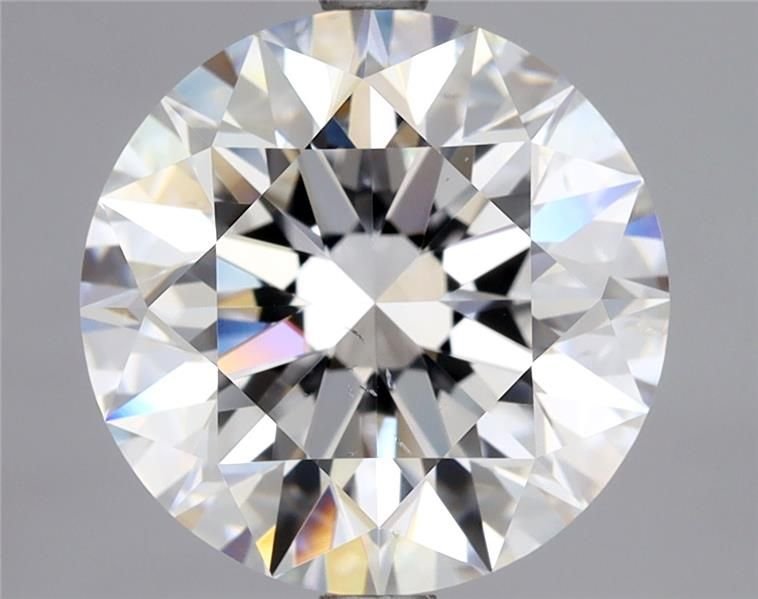 4.03ct D SI2 Rare Carat Ideal Cut Round Diamond