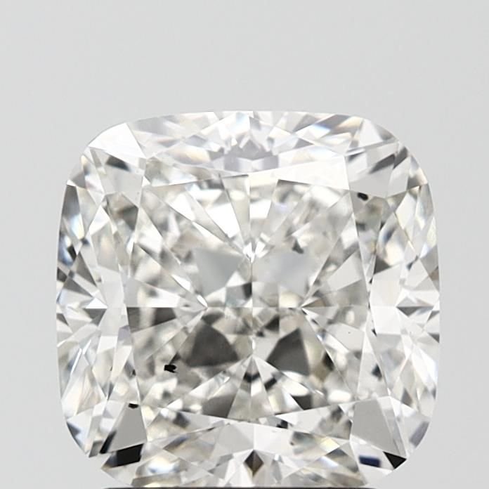 3.06ct H SI1 Rare Carat Ideal Cut Cushion Lab Grown Diamond