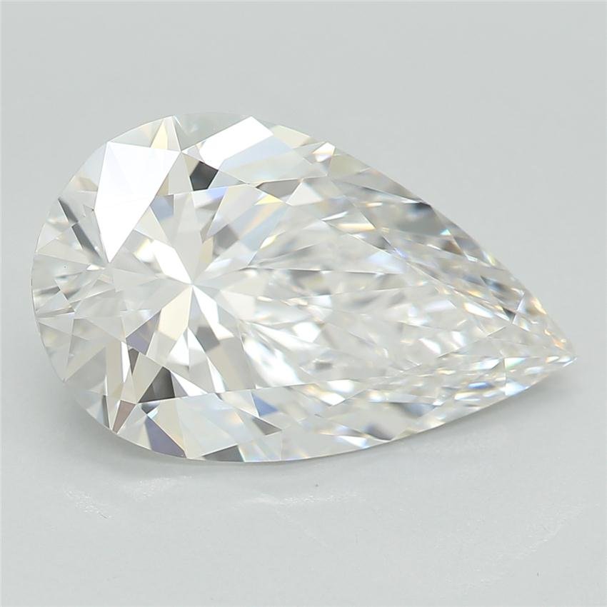 2.58ct E VVS2 Rare Carat Ideal Cut Pear Lab Grown Diamond