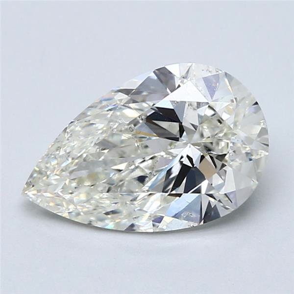 2.52ct J SI2 Rare Carat Ideal Cut Pear Diamond