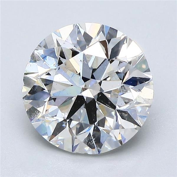 3.01ct G SI2 Excellent Cut Round Diamond